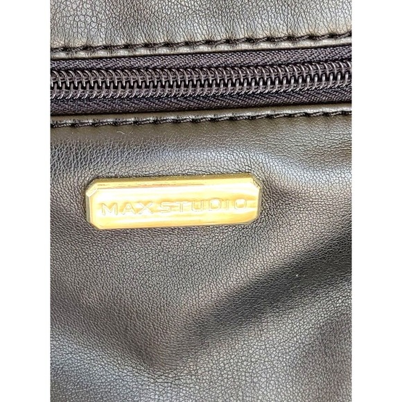 Max Studio Shoulder Bag Slouch Soft Black Hobo Style Purse, Handbag Approx 14X11 - Picture 3 of 10